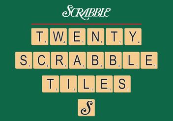 Scrabble Tiles Vector Free - Free vector #158493