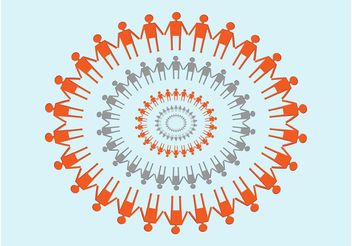 Circle of Friends - Free vector #158613