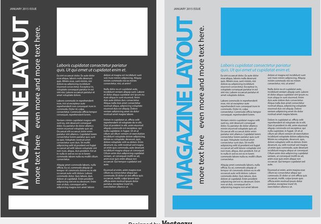 Magazine / News Letter Template - Free vector #158713