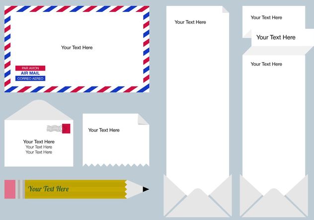 Postage Text Box Templates - Free vector #158753