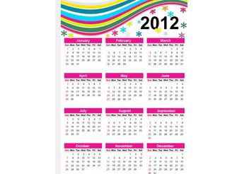 Calendar Grid - vector #159243 gratis