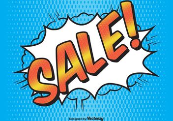 Comic Style Sale Background - Kostenloses vector #161093