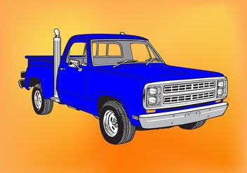 Pickup Truck - Free vector #161683