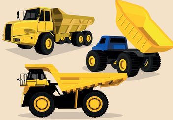Dump Truck Vectors - Free vector #161783