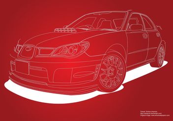 Subaru Impreza Car - бесплатный vector #161923