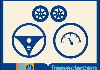 Drive Car Vectors - vector gratuit #161953 