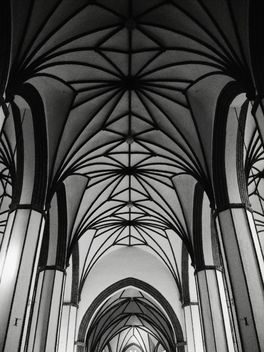 #cathedral #gothic #architecture #lines #geometry #blackandwhite #bnw #monochrome - бесплатный image #183643