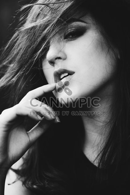 Woman's Portrait in Black And White - Free image #183703