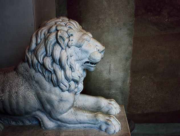 Stone lion in the palace - Free image #183773