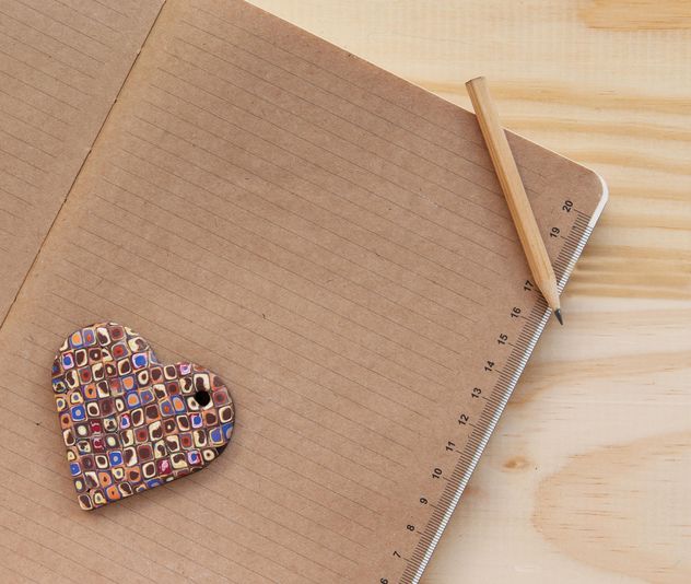 Heart on the notebook - Free image #183983