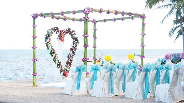 Decorations for wedding on the beach - image gratuit #187003 