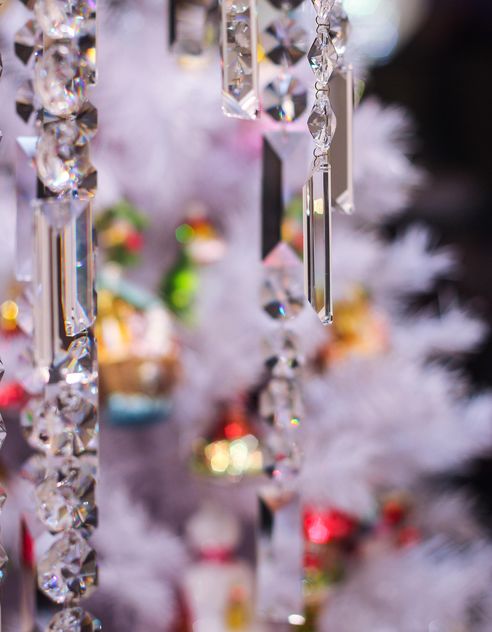 Close-up of Christmas tree with decorations - бесплатный image #187333