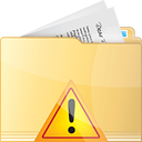 Folder Warning - Kostenloses icon #191323
