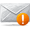 Mail Warning - Kostenloses icon #193343