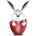 Bunny In Egg Red - Kostenloses icon #193873