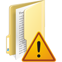 Folder Warning - Kostenloses icon #195363