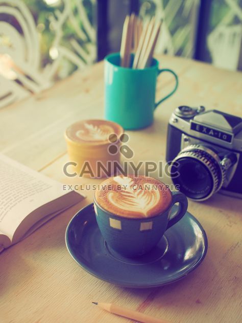 Coffee latte on breakfast - бесплатный image #197883