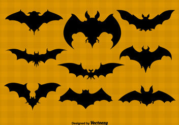 Bat silhouettes - vector #199143 gratis