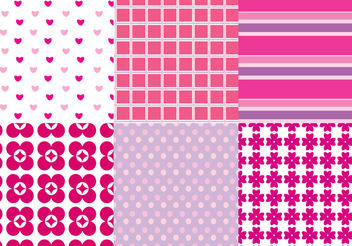 Pink Pattern Vectors - vector #200373 gratis