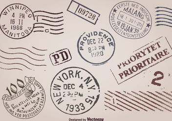 Postage stamps - бесплатный vector #201183