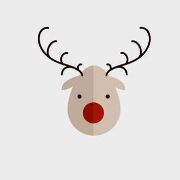 Cute Vector Reindeer - Free vector #202103