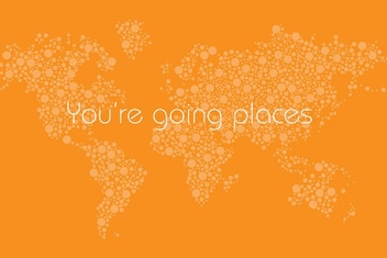 You're Going Places Map - бесплатный vector #202363