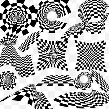 Checkered Vector Pack - vector #202773 gratis