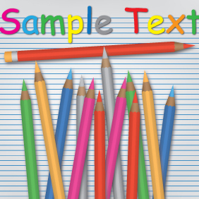 Colorful Pencil Design - vector #203113 gratis