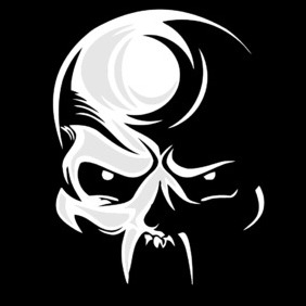 Skull Lined - vector #203293 gratis
