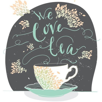 We Love Tea - vector gratuit #205793 