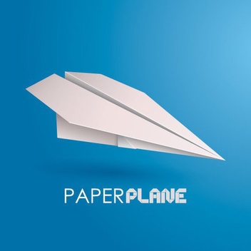 Paper Plane - Free vector #205823
