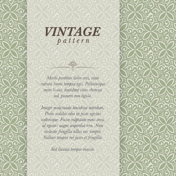 Vintage Pattern - vector gratuit #206983 