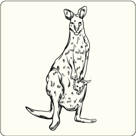 Kangaroo 4 - Kostenloses vector #207943