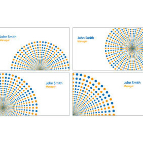 Business Cards Vector Templates Set 2 - Free vector #208153
