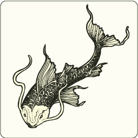 Japanese Koi Fish - бесплатный vector #208843