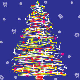 Spiral Christmas Tree 2012 - vector #211503 gratis