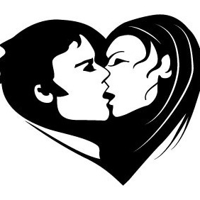 Kiss Vector Image - Kostenloses vector #211603