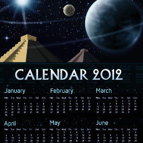 Mayan 2012 Calendar - бесплатный vector #211703