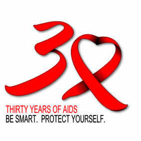 30 Years Of HIVAIDS Ribbon - vector gratuit #212903 