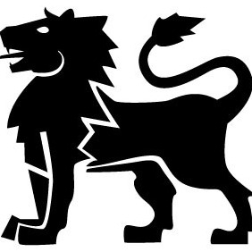 Heraldic Lion Vector - Kostenloses vector #213433