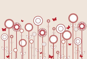 Stylized Flowers - Free vector #215693