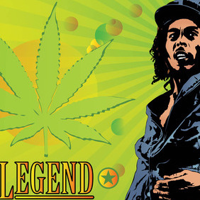 Bob Marley Legend - vector gratuit #215723 