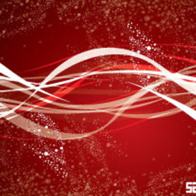 Red & White Line Abstract Dotted Vector - Kostenloses vector #215743