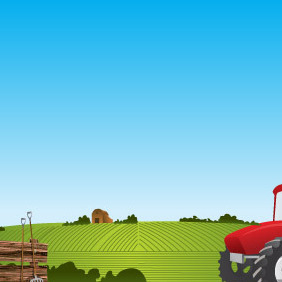 Farm Landscape - бесплатный vector #217043