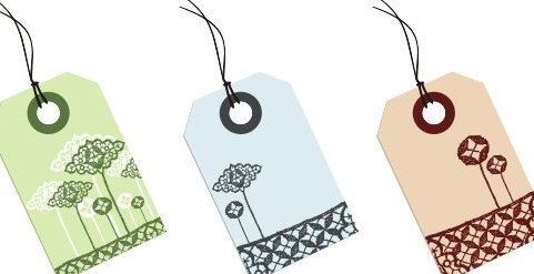 Lace Tags - Kostenloses vector #218123