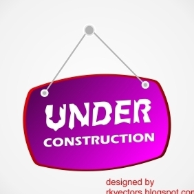 Beautiful Under Construction Design - vector gratuit #218973 