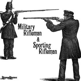 Military Rifleman & Sport Rifleman Engravings - vector gratuit #219513 