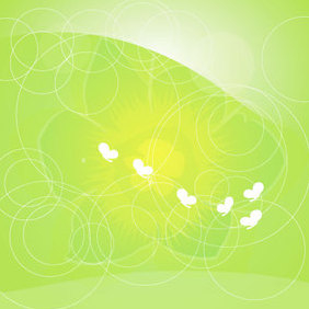 Green Flowers Vector Graphique - Free vector #221043