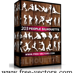 People Silhouettes Pack - vector #222063 gratis