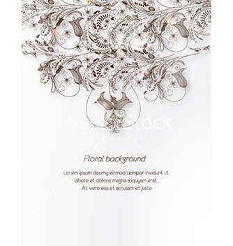 Free floral background vector - vector #225693 gratis